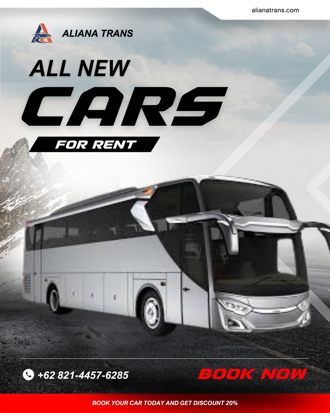 Big bus for tour and travel