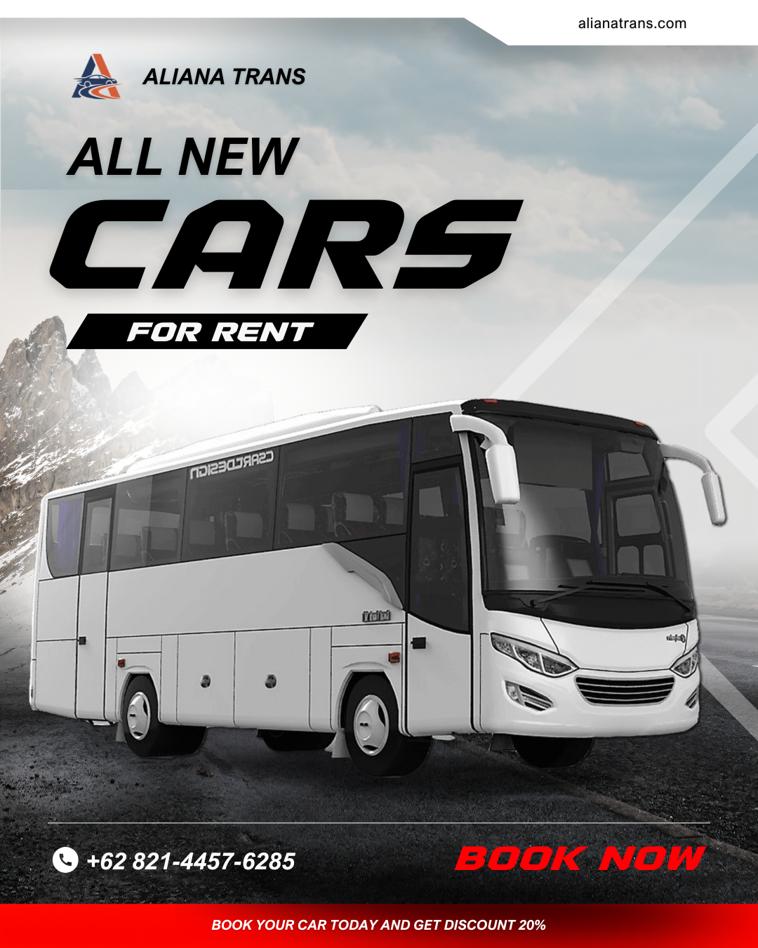 Medium bus for group travel